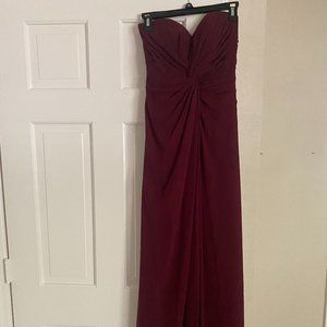 Bill Levkoff Strapless Bridesmaids Dress